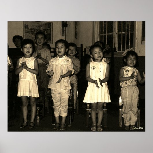 Poster Garde d'enfants Vintage Chine Changsha (Devant)