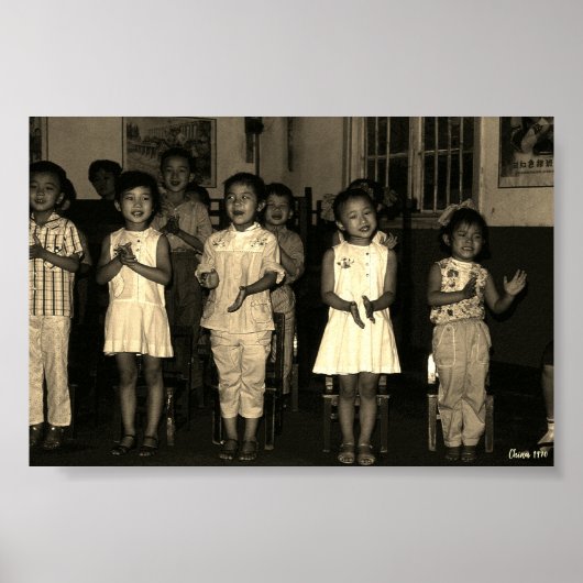 Poster Garde d'enfants Vintage Chine Changsha (Devant)