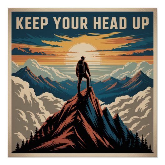 Poster Garde la tête haute (Devant)
