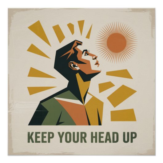 Poster Garde la tête haute (Devant)