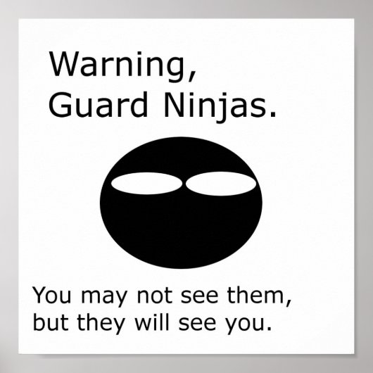 Poster Garde Ninjas (Devant)