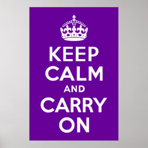 Poster Garde Purple Calme et Continue