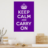Poster Garde Purple Calme et Continue (Cuisine)