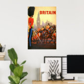Poster Garde royale britannique du roi vintage Grande-Bre (Bureau à domicile)