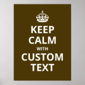 Poster Garde ton calme modèle d'affiche de citation perso (Devant)