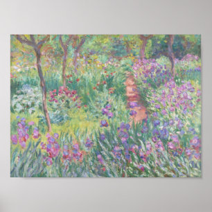 Poster Garden à Giverny by Claude Monet