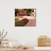 Poster Garden at Yerres, fine art painting, (Cuisine)