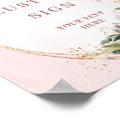 Poster Garden Boho Dusty Pink Floral Custom Sign (Coin)