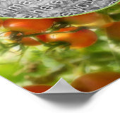 Poster Garden Cherry Tomatoes Nature Ajouter Votre Photo (Coin)