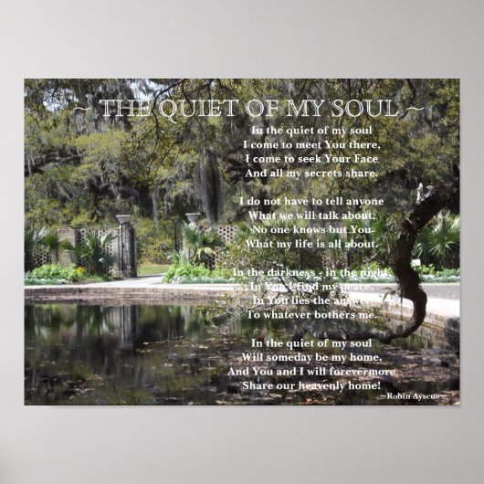 POSTER GARDEN GATE POEM (Devant)