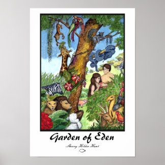 Poster Garden of Eden Print - Customisé