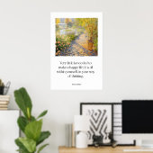Poster Garden Path Marcus Aurelius Quote Print Stoic (Bureau à domicile)