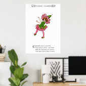 Poster Garden Pink - Rose Carnation (Bureau à domicile)