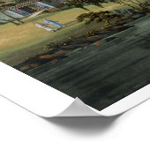 Poster Garden Scene, c.1820-40 (avec papier) (Coin)