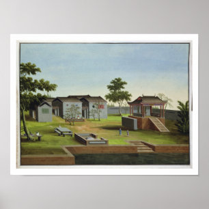 Poster Garden Scene, c.1820-40 (w/c on paper) 3