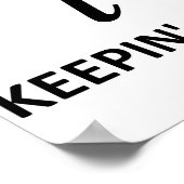 Poster Garder ça réel (Coin)