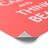 Poster - GARDER CALM BEACH (Coin)