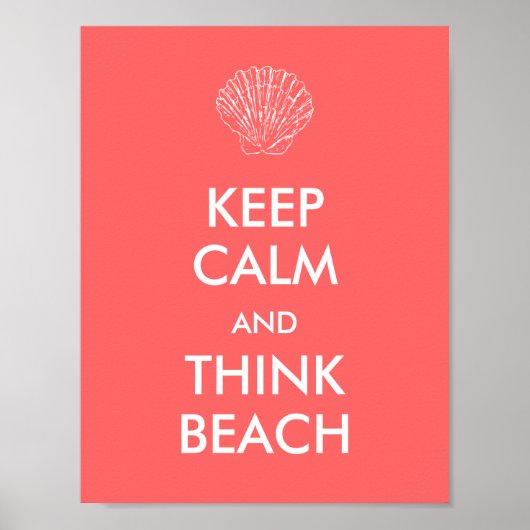 Poster - GARDER CALM BEACH (Devant)