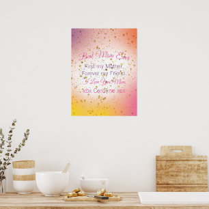Poster Garder Élégant Jour des mères minimalistes moderne