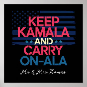 Poster Garder Kamala et Continuer Ala Une Déclaration Aud