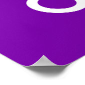 Poster Garder Kamala et Continuer Onala Fond Violet (Coin)