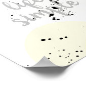 Poster garder la vie simple citation typographie (Coin)