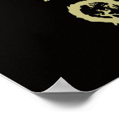 Poster Garder le calme et l'amour Chouettes Imprim (Coin)