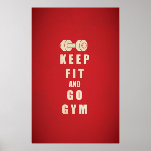 Poster Garder le devis d'ajustement et de Go GYM (Devant)