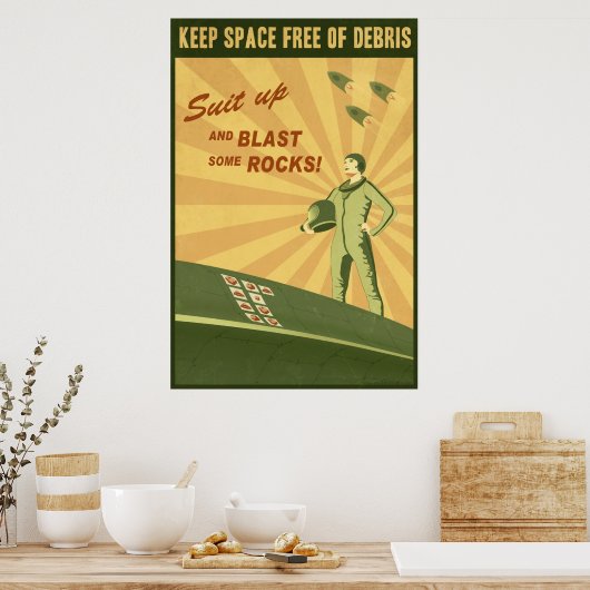 Poster Garder l'espace libre des débris (Cuisine)