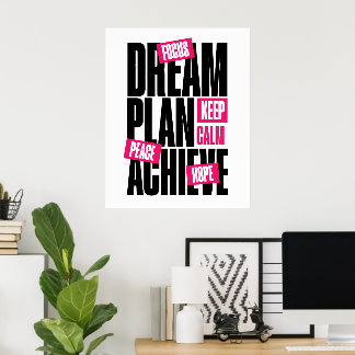 Poster Garder son calme, Espoir, Paix, Motivation