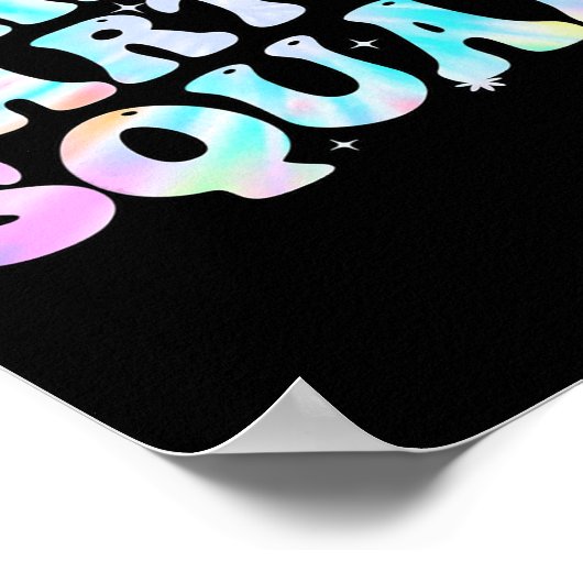 Poster Gardergarten Squad Enseignants enfants Tie Dye Ret (Coin)