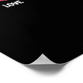 Poster Garderie Garde d'enfants Peace Love Garde d'enfant (Coin)