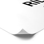 POSTER GARDEZ CALME ET CONTINUEZ À ROULER (Coin)