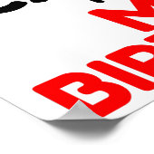 POSTER GARDEZ LE CALME C'EST MON ANNIVERSAIRE (Coin)