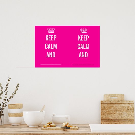 POSTER GARDEZ LE CALME ET ... (Cuisine)