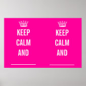 POSTER GARDEZ LE CALME ET ... (Devant)