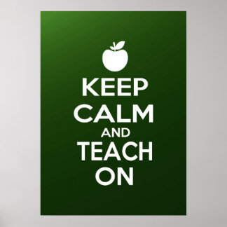 Poster Gardez le calme et apprenez-le