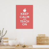 Poster Gardez le calme et apprenez-le (Cuisine)