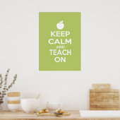 Poster Gardez le calme et apprenez-le (Cuisine)