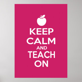 Poster Gardez le calme et apprenez-le