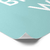 Poster Gardez le calme et brossez bien l'affiche pour la (Coin)