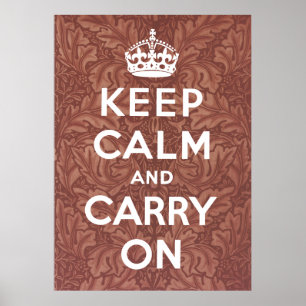 Poster Gardez le calme et continuez