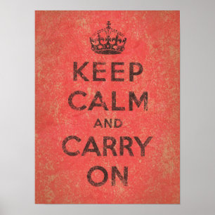 Poster Gardez le calme et continuez