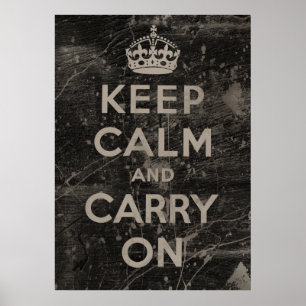 Poster Gardez le calme et continuez