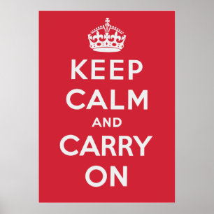 Poster Gardez le calme et continuez