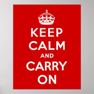 Poster Gardez le calme et continuez