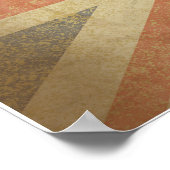 Poster Gardez le calme et continuez avec le drapeau brita (Coin)