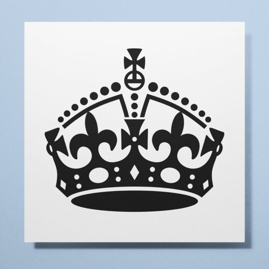 Poster Gardez le calme et continuez sur la couronne