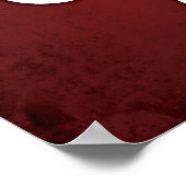 Poster Gardez le calme et continuez sur le terrain rouge (Coin)