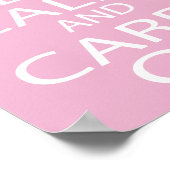 Poster Gardez le calme et continuez sur les cadeaux - Pos (Coin)